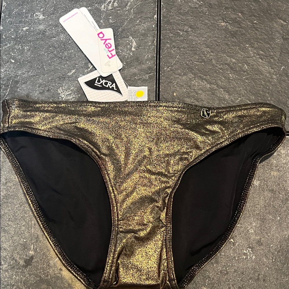 Freya Black and Gold Halter Bra - Picture 8 of 9